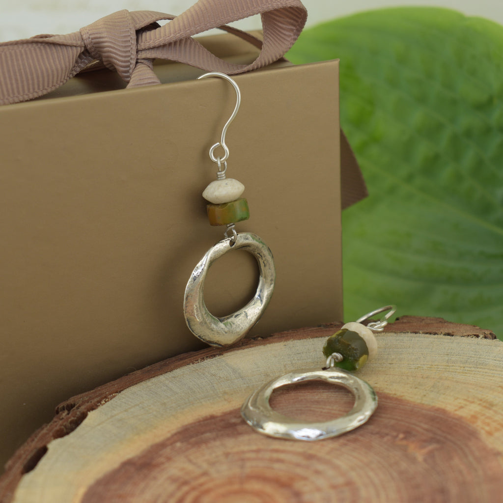 River-Stone Earrings
