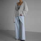 Olivia - Cashmere and Nylon Loose Cardigan
