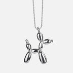 Gold-Tone Balloon Dog Pendant Necklace