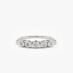 0.5cttw 3mm Round Five Stones D Moissanite Diamond Rings for Women Original 925 Sterling Silver Engagement Wedding Jewelry Gift