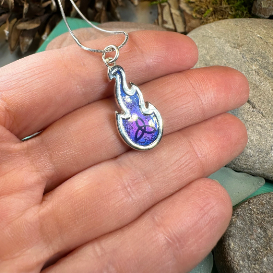 Mystical Celtic Flame Necklace