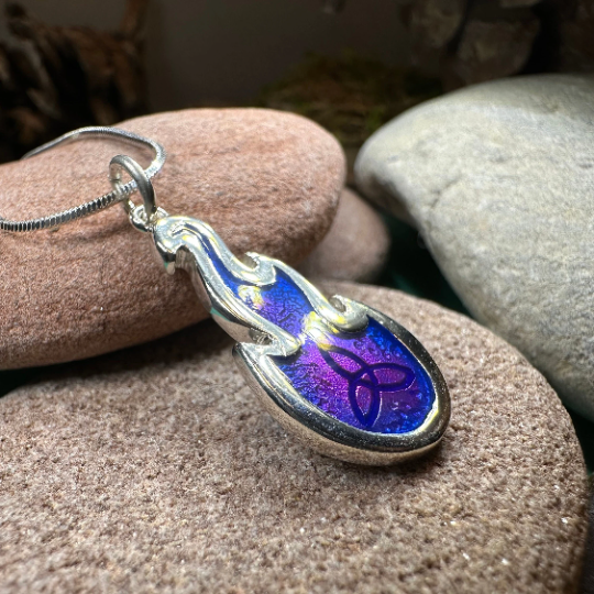 Mystical Celtic Flame Necklace