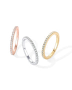 Women Luxury Cubic Zirconia Rings Lady Exquisite 14K Gold Plated Ring Fashion S925 Sterling Silver Jewelry for Gift