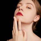 Silver Paw Ring Adjustable with Zirconia & Enamel