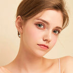 6.5mm 1.0carat D Color Moissanite Dangle Hook Earrings for Women Engagement 925 Sterling Silver High Quality Fine Jewelry