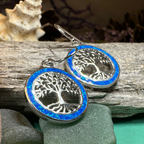 Opal Tree of Life Earrings
