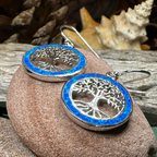 Opal Tree of Life Earrings