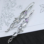 Blue Crystal Elf Earrings