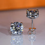 3mm/4mm/5mm/6.5mm/8mm/9mm/10mm/11mm Certified D VVS1 Moissanite Stud Earrings 925 Silver Earrings For Women Men Jewelry