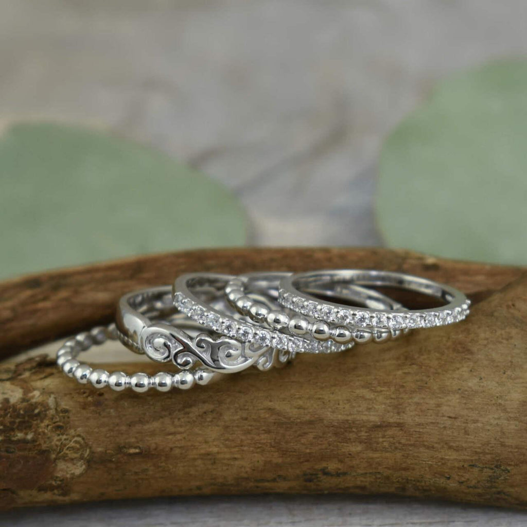 Scroll'n Bliss Rings (Set of 5)