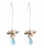 Jade Pearl & Petal Drop Earrings