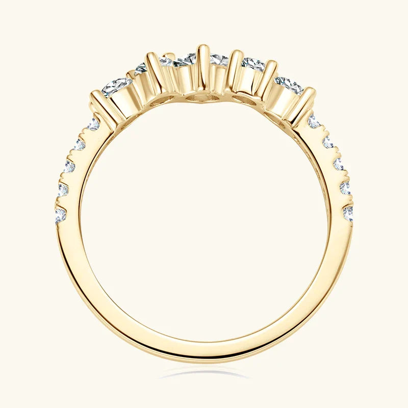 4mm&3mm&1.6mm D Color All Moissanite Ring S925 Silver for Women Lab Diamond Engagement Wedding Rings Promise Band Jewelry