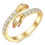 Zirconia Adjustable Hug Ring