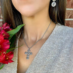Sonflower Cross Necklace