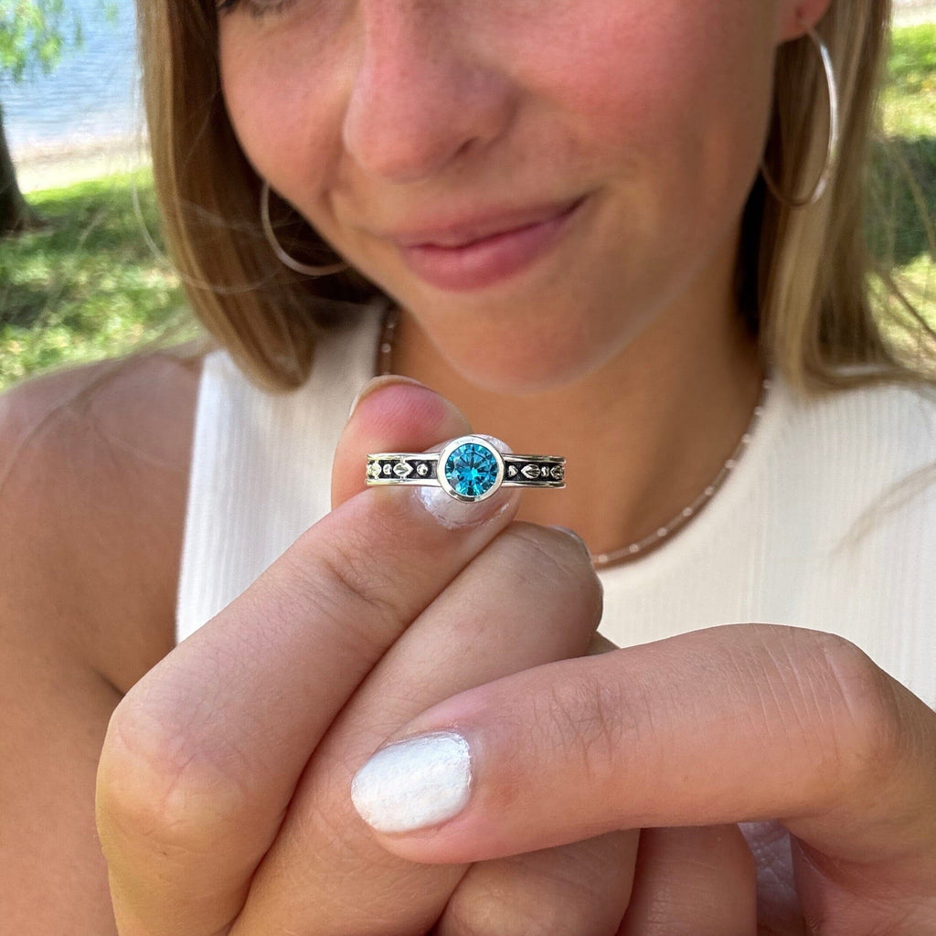 Sparkling Blue Ring