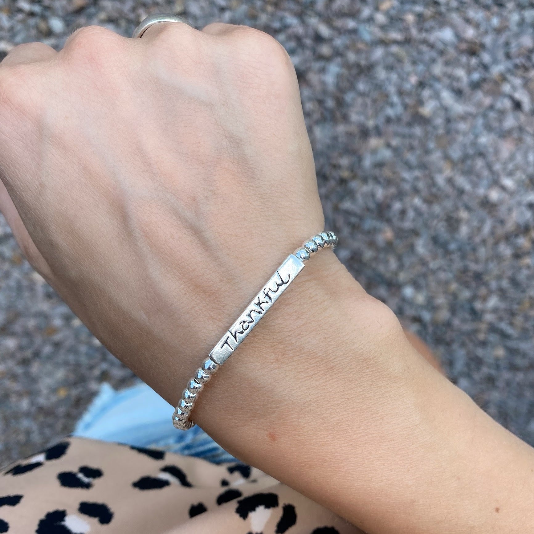 Thankful-Grateful-Blessed Bracelet