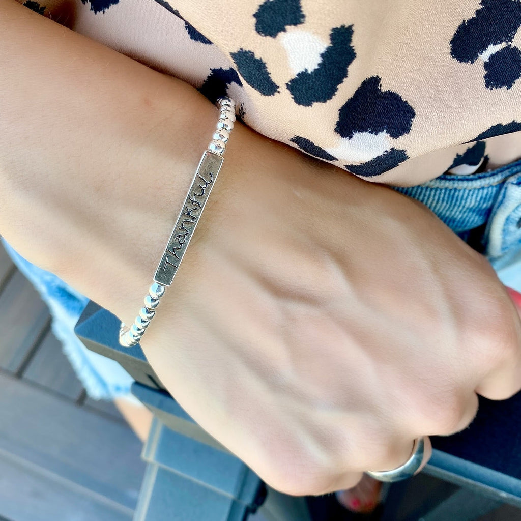 Thankful-Grateful-Blessed Bracelet