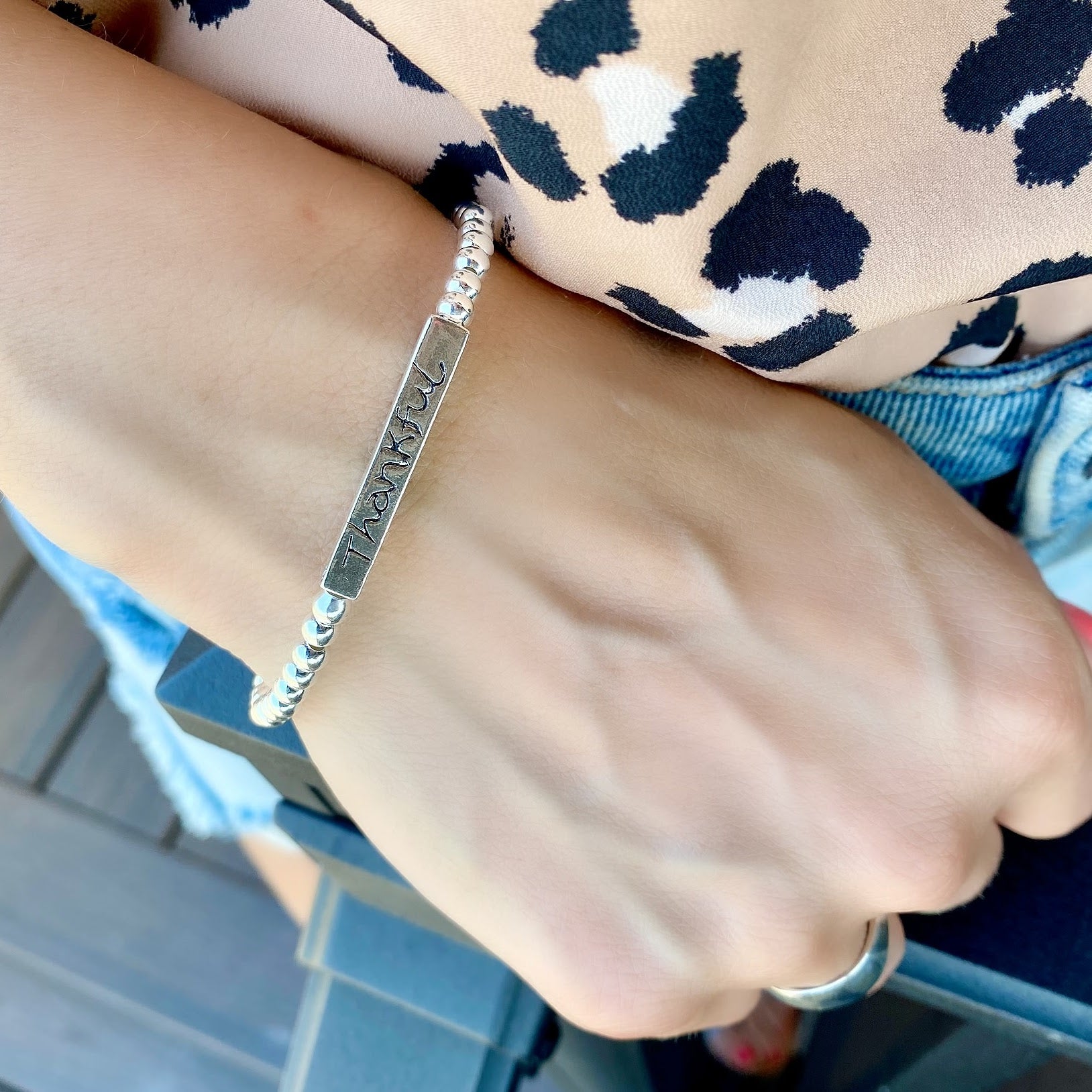 Thankful-Grateful-Blessed Bracelet