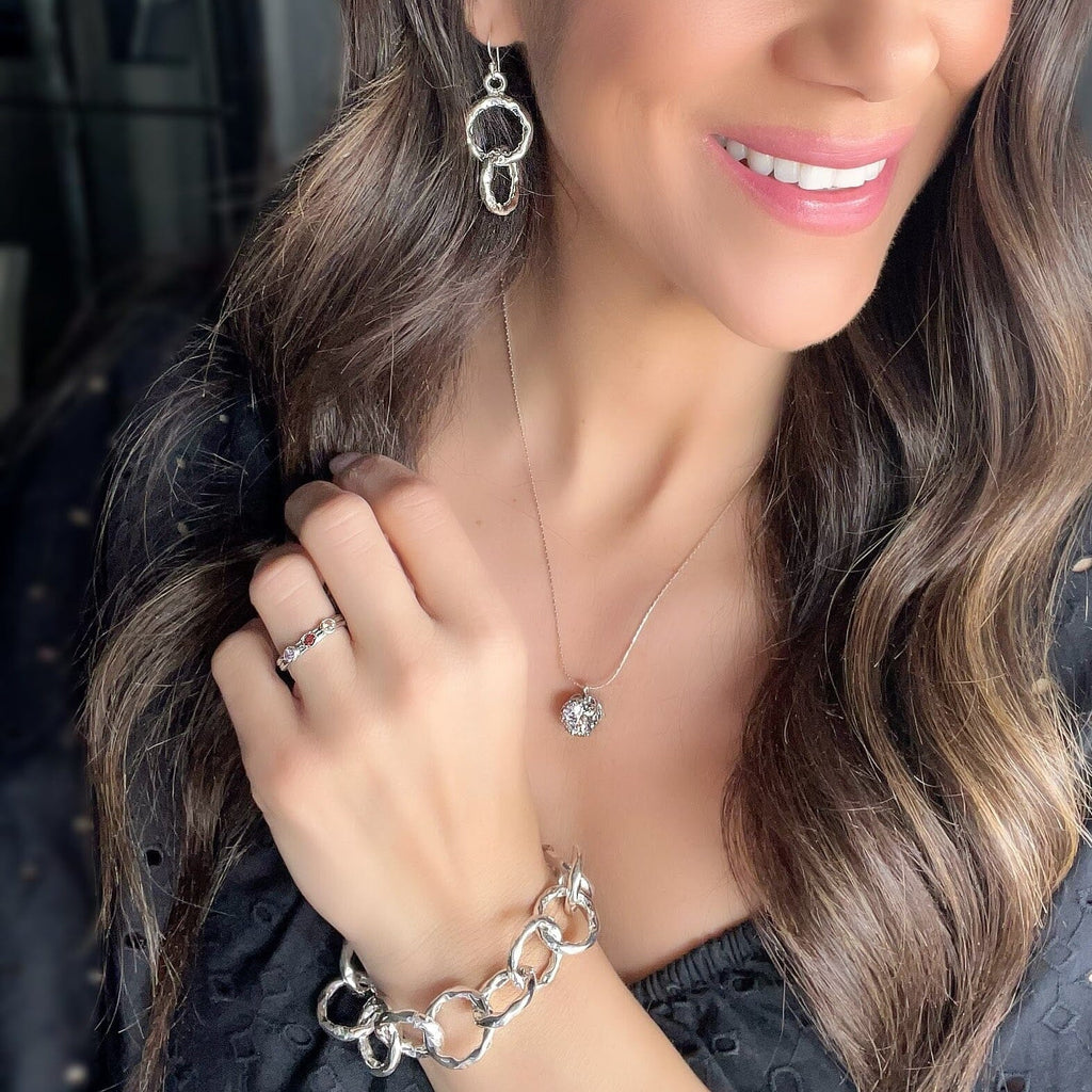 Three Stone Stack Ring