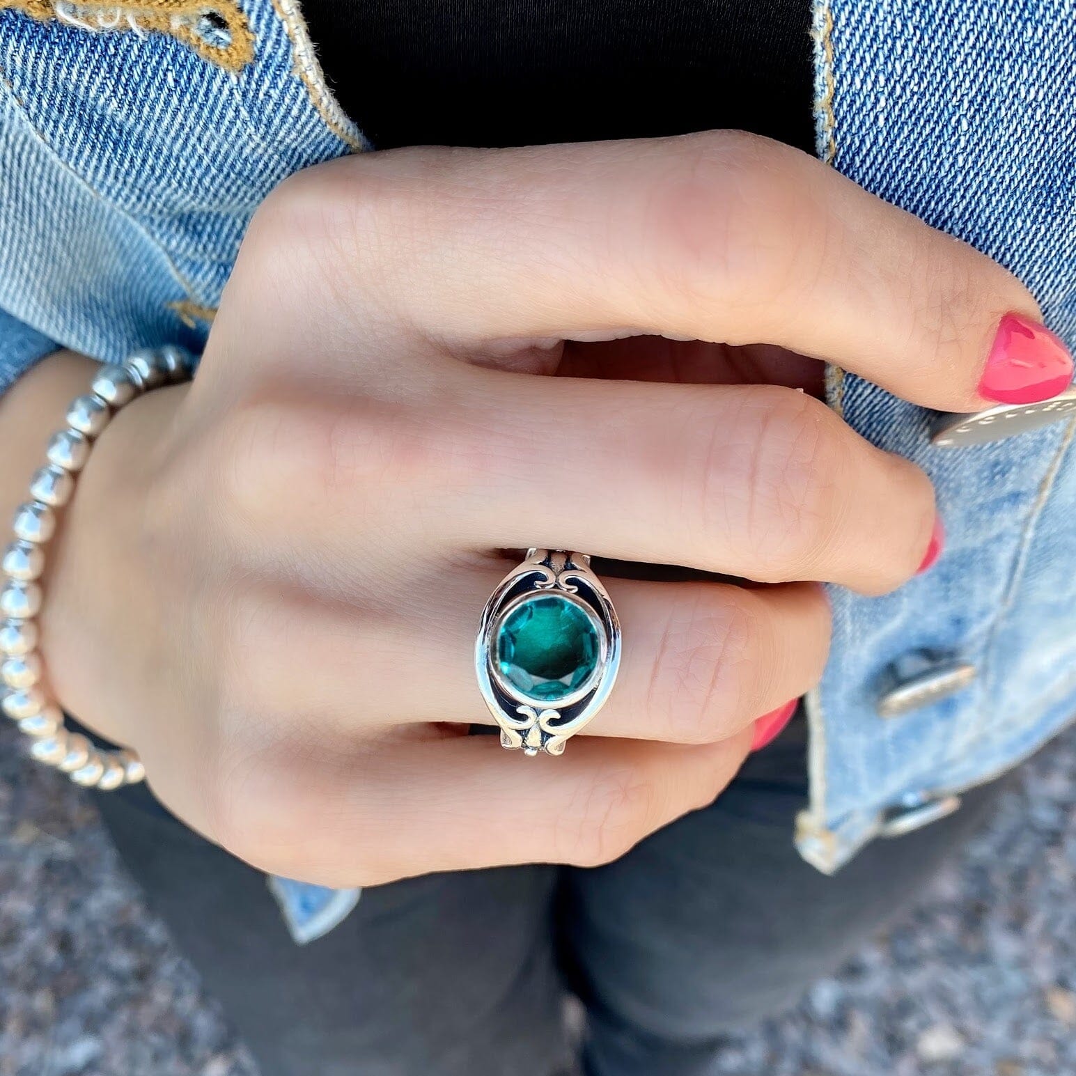 Tropical Teal Ring