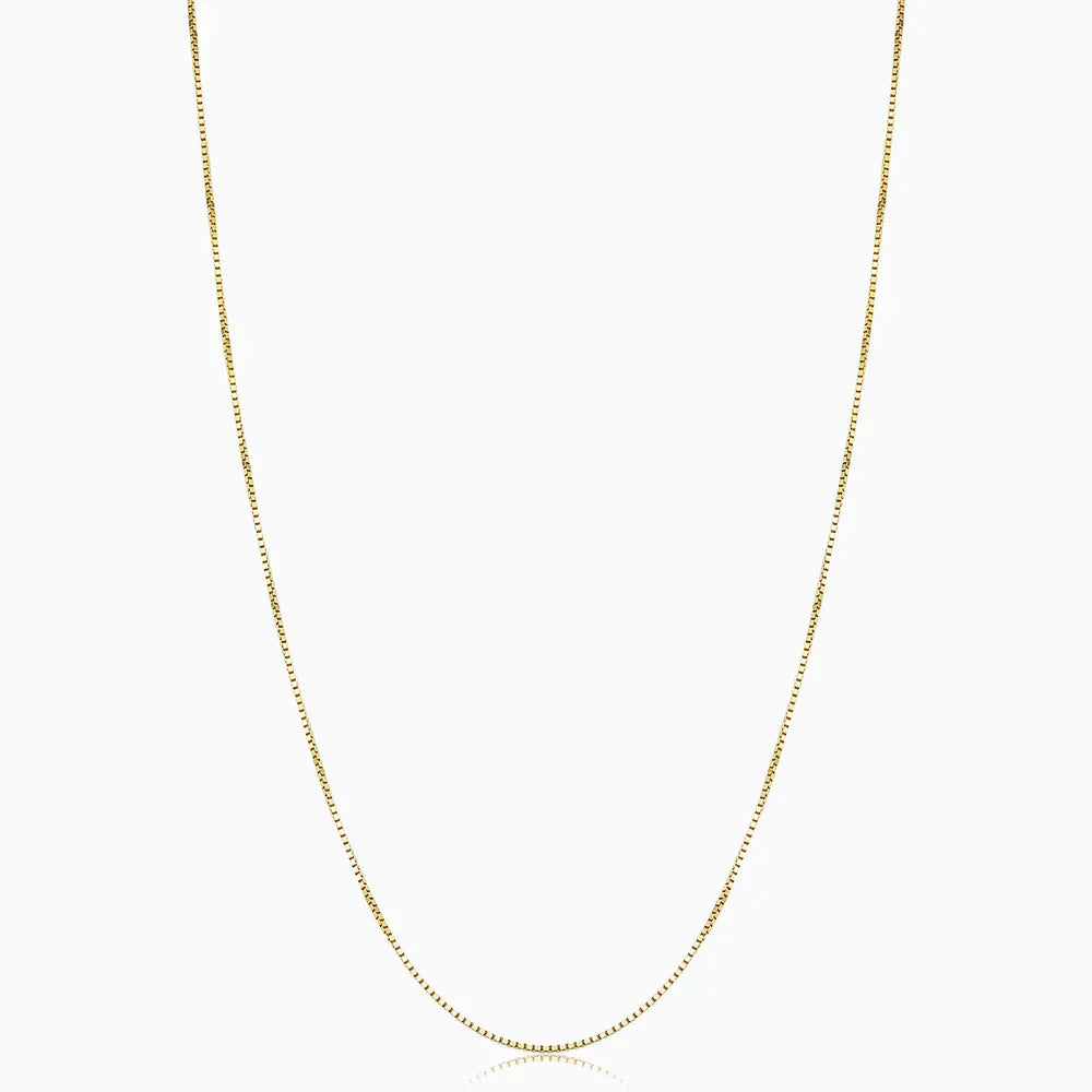 Bodega Box Necklace | White Gold
