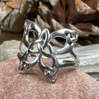 Trinity Knot Butterfly Ring