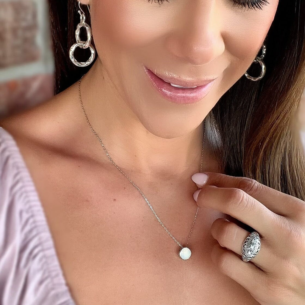 White Opal Necklace