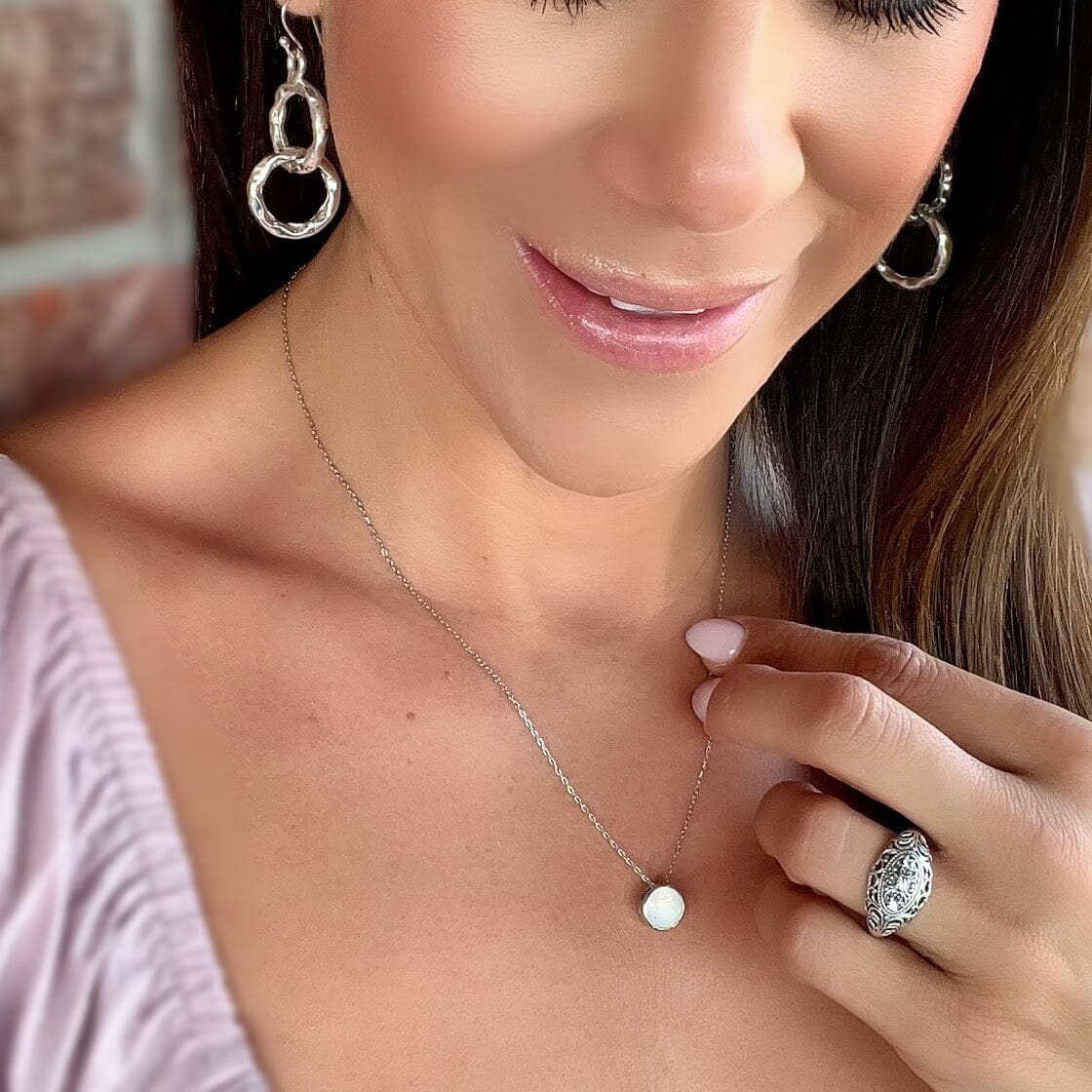 White Opal Necklace