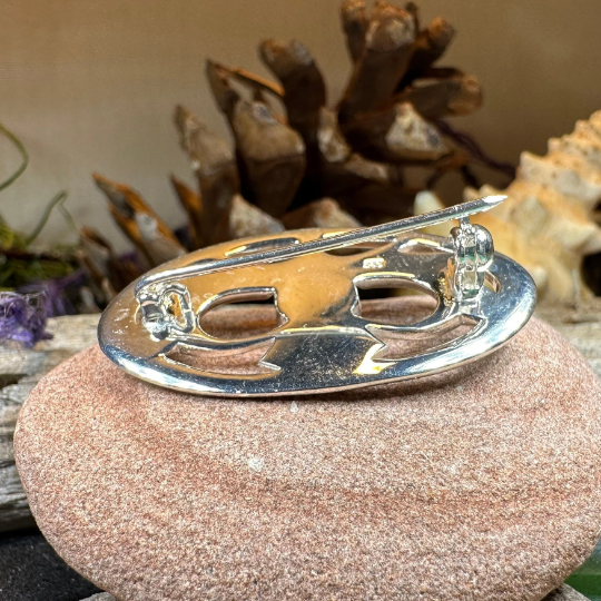 Thistle Amethyst Brooch