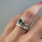Grace - Vintage Gold & Zirconia Ring Set