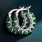 Elena Marlowe Hoop Earrings | White Gold