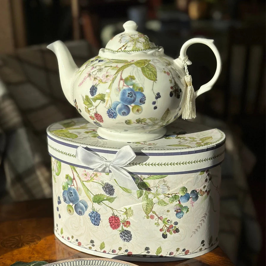 Wild Berries Fine China Teapot
