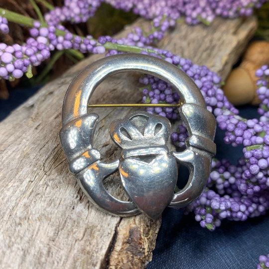 Classic Claddagh Brooch