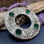 Crystal Celtic Knot Brooch