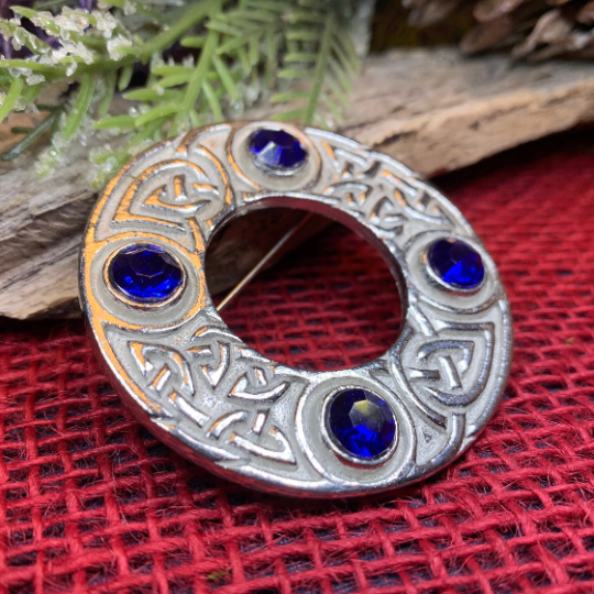 Crystal Celtic Knot Brooch