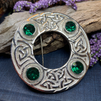 Crystal Celtic Knot Brooch