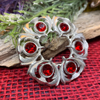 Crystal Celtic Thistle Brooch