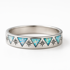 Opal & Diamond Sterling Silver Ring