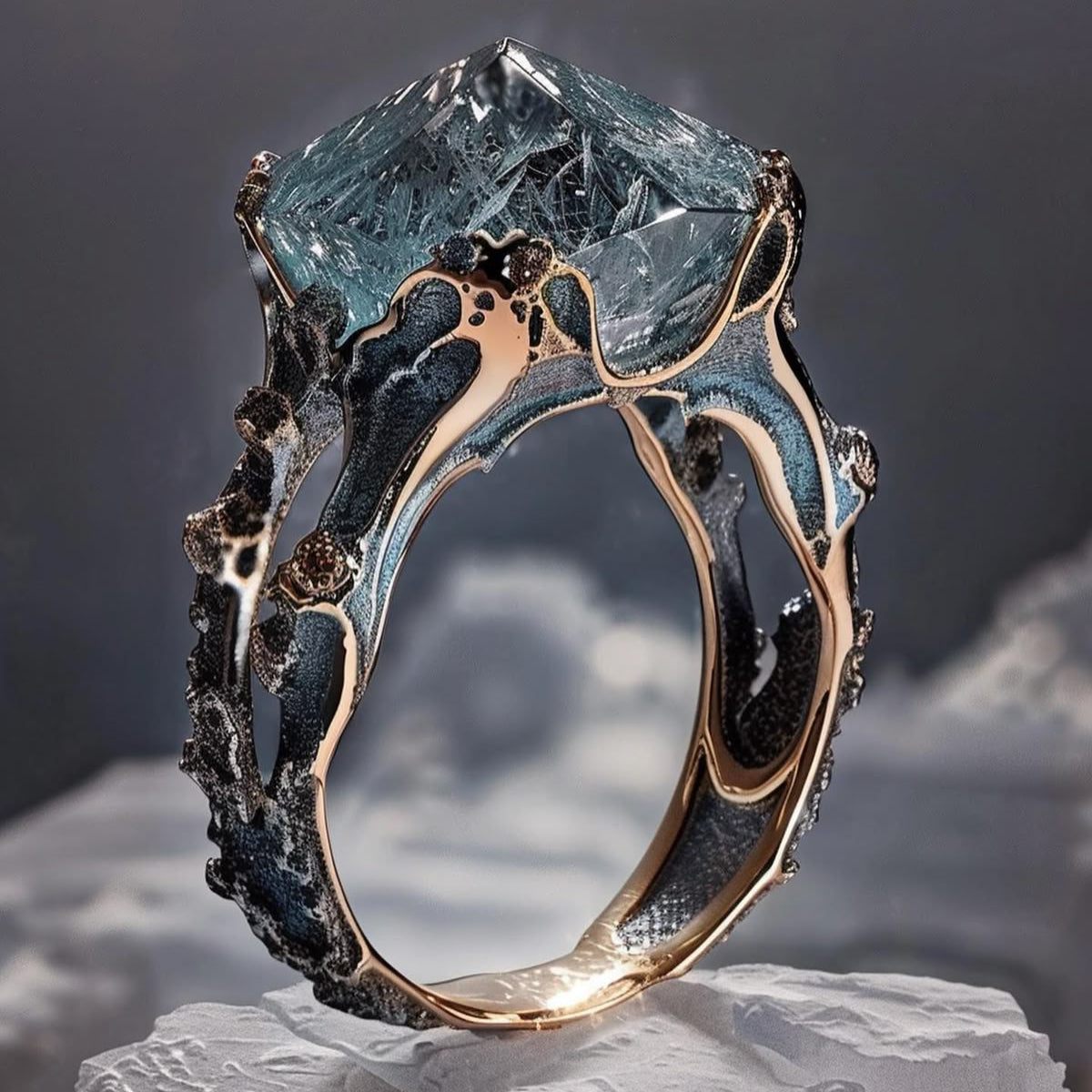 Exotic Abyss Gold Ring
