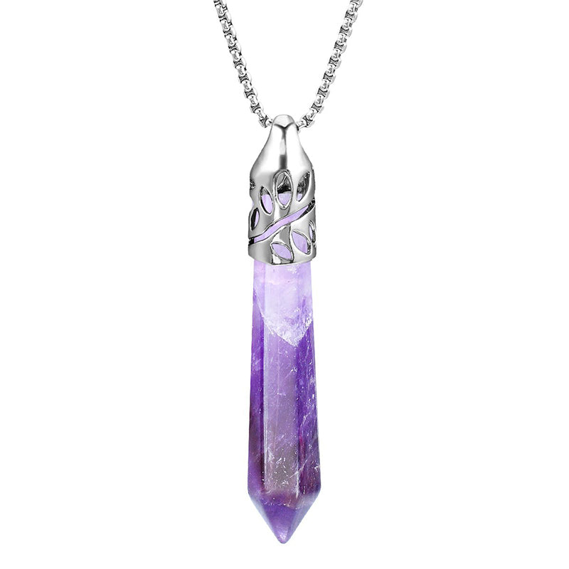 Crrystal Bullet Protection Gemstone Necklace