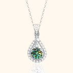 Emerald Grace Silver Necklace