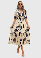 Merlin™ | Flattering Floral Midi Dress