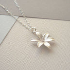 Lotus Sterling Silver Necklace