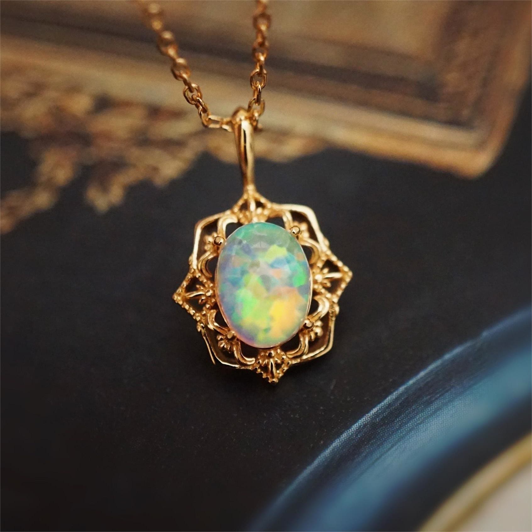 Olivenorma Vintage Style Copper Lace Adjustable Necklace