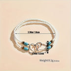 Elegant Double Heart Anklet Set