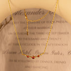 Olivenorma "Symbol of Independence" Garnet Diamond Necklace
