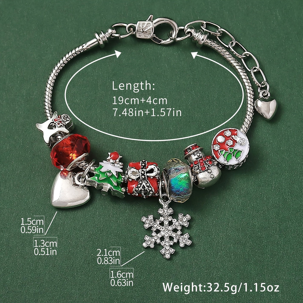 Chic Christmas Charm Bracelet