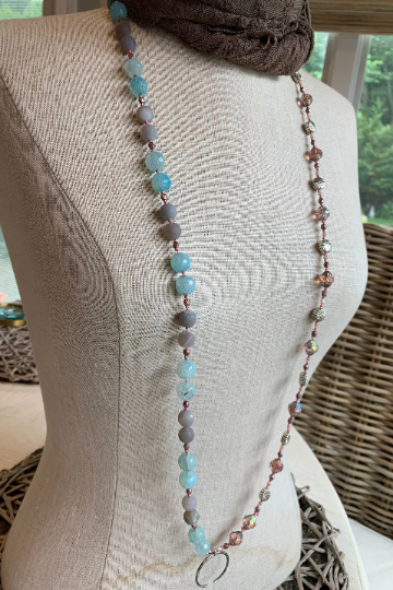 Starfire Moonflower Long Necklace