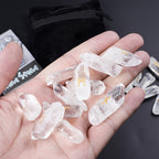25pcs Clear Quartz Rune Set Handcrafted Nordic Divination