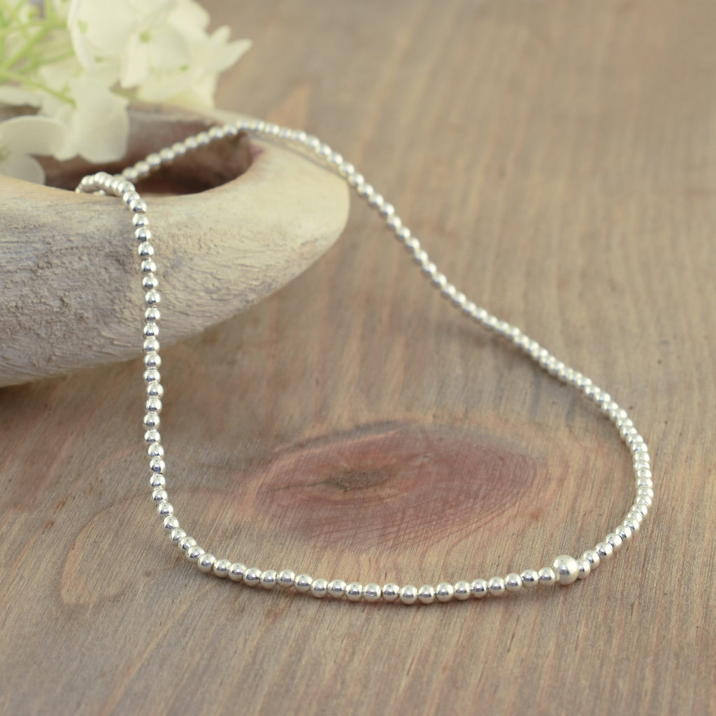 Beaded Stretch Anklet - 2mm